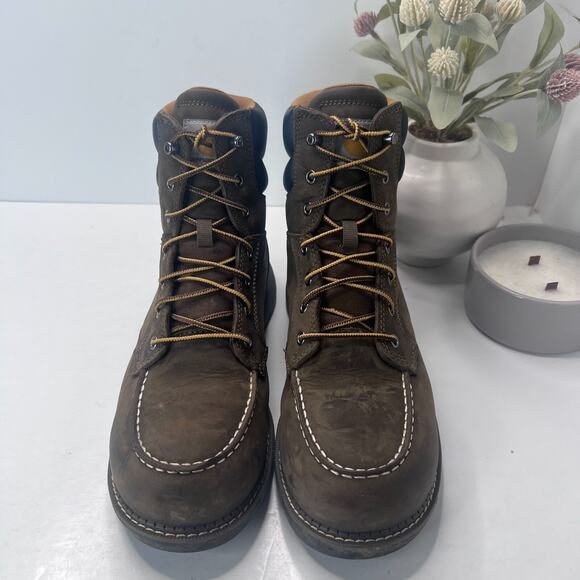 Carhartt Millbrook 6" Waterproof Moc Toe Wedge Boot Composite Toe Men’s US 9M - Picture 2 of 7